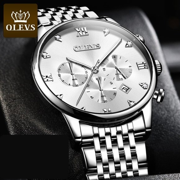 OLEVS Men's Sport Waterproof Luminous Watch - Picture 1 of 6